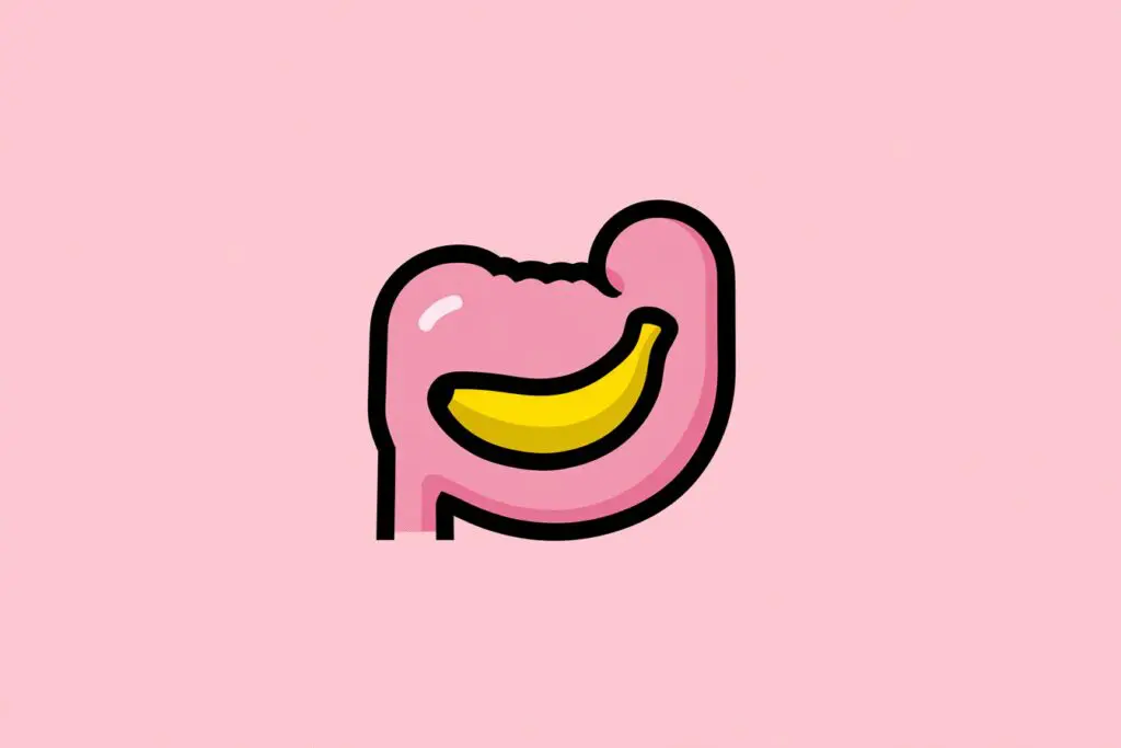 A banana filling up a stomach icon answering are bananas good for weight loss