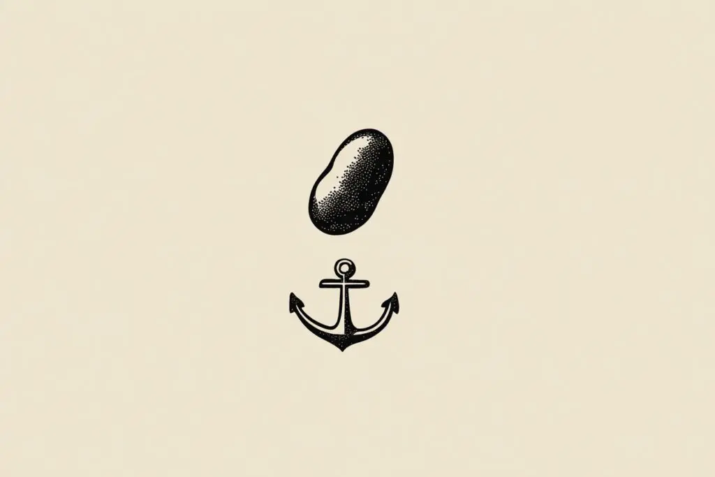 A bean acting as an anchor for a stomach a metaphor for the FAQ on are beans good for weight loss A bean acting as an anchor for a stomach a metaphor for the FAQ on are beans good for weight loss