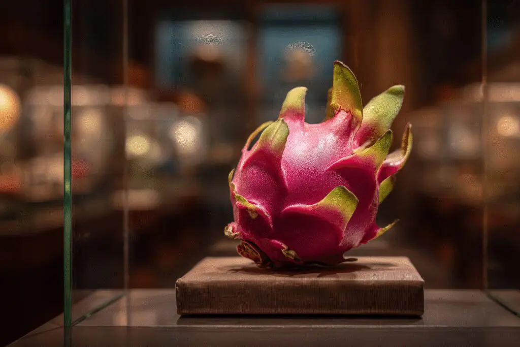A dragon fruit displayed as a rare jewel answering the FAQ on is dragon fruit good for weight loss A dragon fruit displayed as a rare jewel answering the FAQ on is dragon fruit good for weight loss